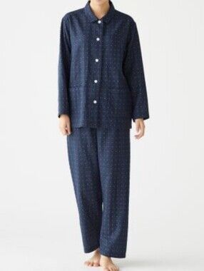 Muji Seamless Double Gauze Organic Cotton Two Piece Pyjamas Unisex